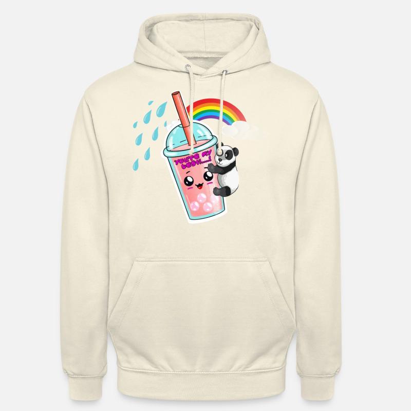 Bubble tea will ein Panda. Bubble tea Box Unisex Hoodie