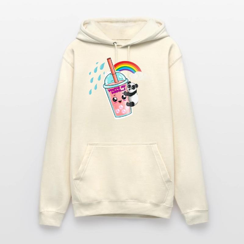 Bubble tea will ein Panda. Bubble tea Box Unisex Hoodie