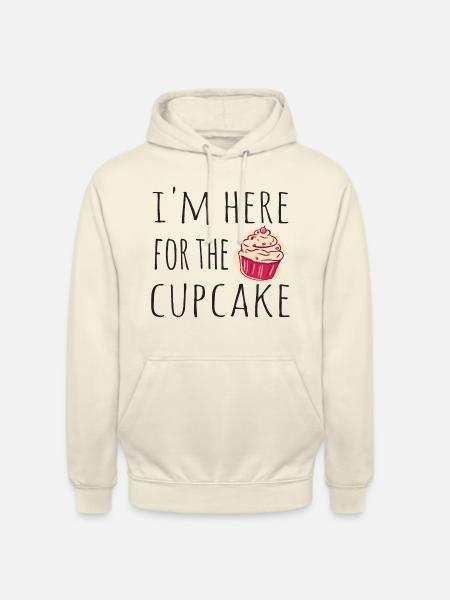 I'm here for the Cupcake - Unisex Hoodie - vanilla