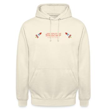 Ich deploy das noch mal eben - Unisex Hoodie - Vanille-Milchshake - Vorne - Alina (178cm) & Michal (187cm)