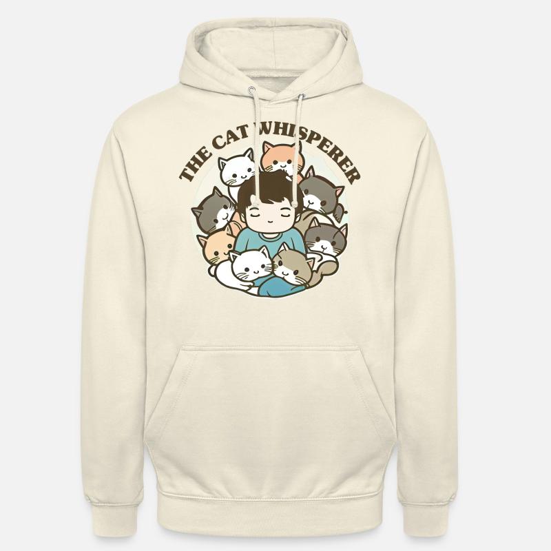 Der Katzenflüsterer - Unisex Hoodie - Vanille-Milchshake