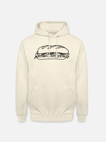 Sandwich Sandwich Brood Cadeau Cadeau Idee - Uniseks hoodie - vanille-milchshake