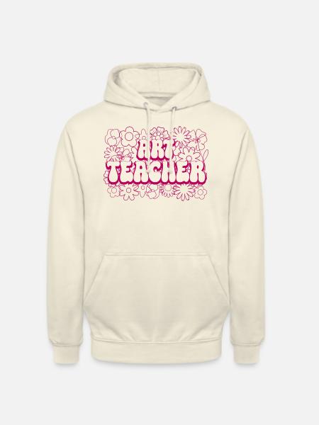 Mandala-Blumen-Lehrerin Kunstlehrerin - Unisex Hoodie - Vanille-Milchshake