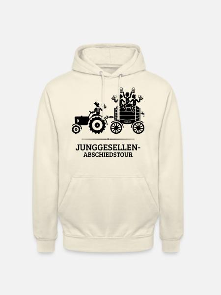 Junggesellen-Abschiedstour Trecker Bierfass JGA B - Unisex Hoodie - Vanille-Milchshake