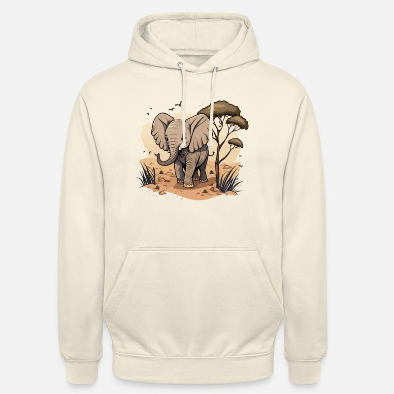 Riese der Savanne - Unisex Hoodie - Vanille-Milchshake