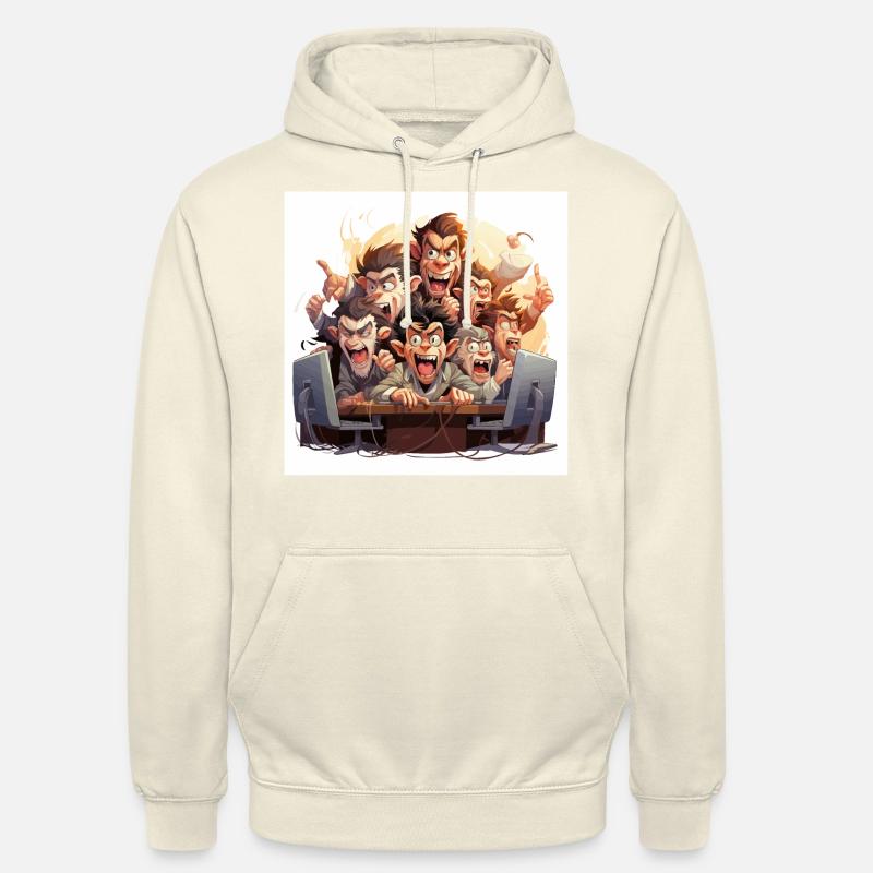The Caffeinated Typists - Unisex Hoodie - vanilla