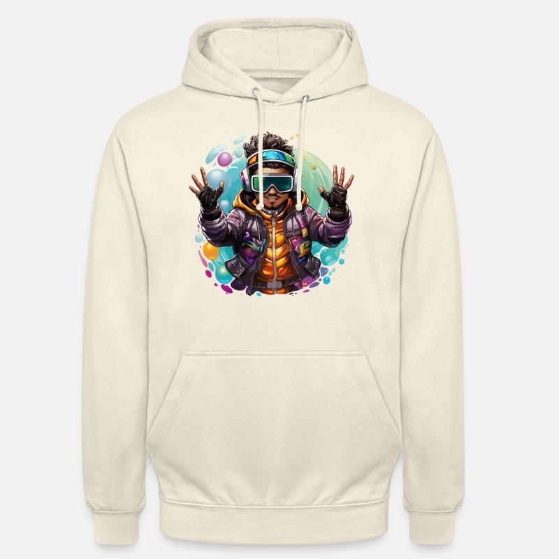 Vision augmentée - Sweat-shirt à capuche unisexe - vanille