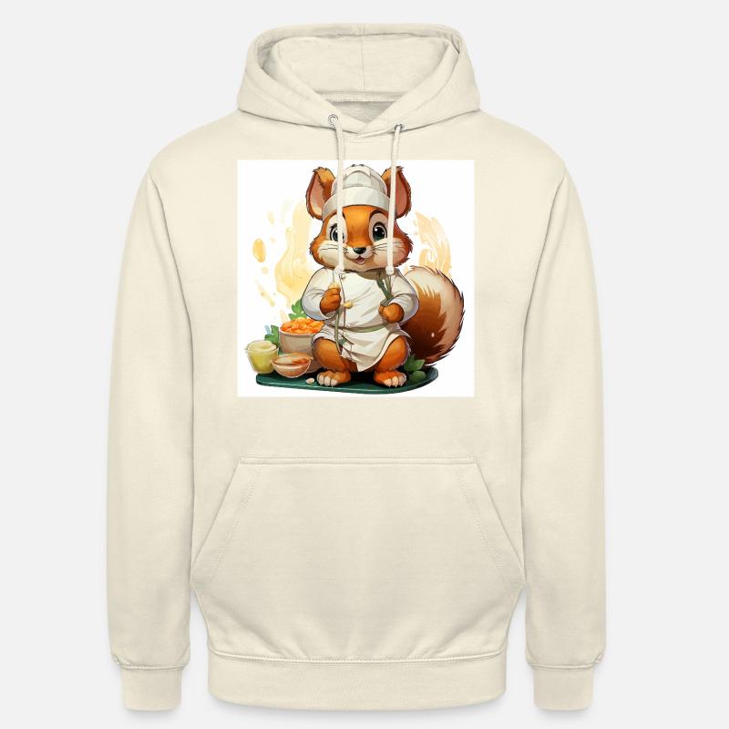 Das kulinarische Eichhörnchen - Unisex Hoodie - Vanille-Milchshake
