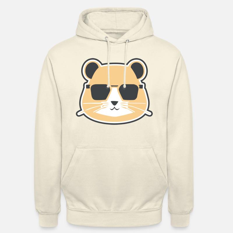 hamster head 1 - Sweat-shirt à capuche unisexe - vanille