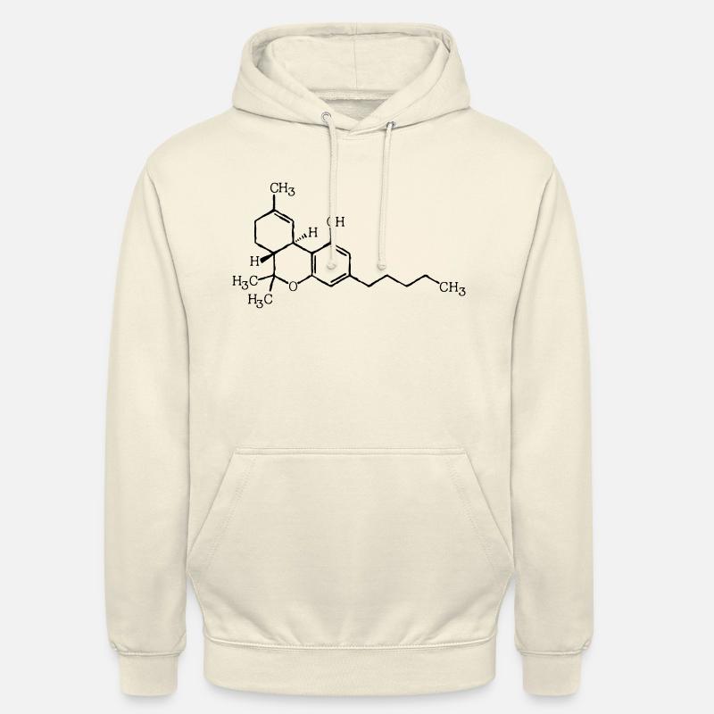 THC molecular formula - Unisex Hoodie - vanilla