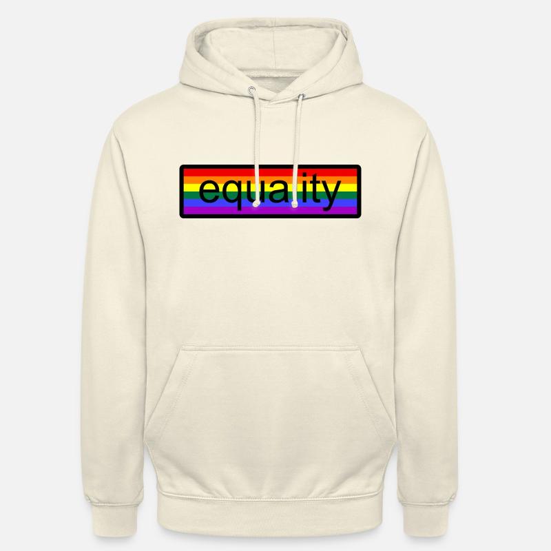 Égalité - Sweat-shirt à capuche unisexe - vanille