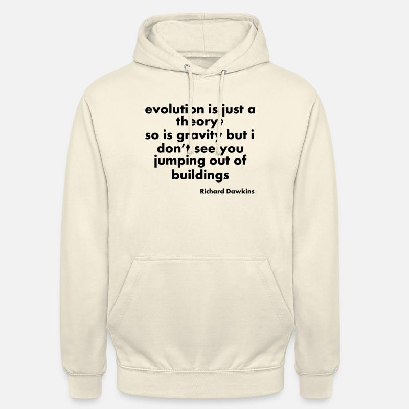 citations d'évolution - Sweat-shirt à capuche unisexe - vanille