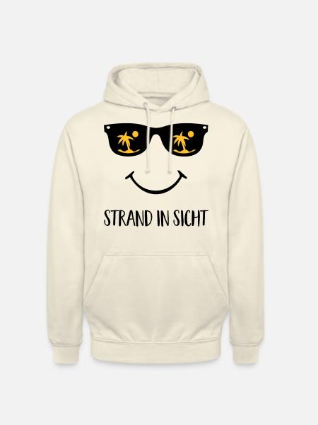 Strand in Sicht - Unisex Hoodie - Vanille-Milchshake