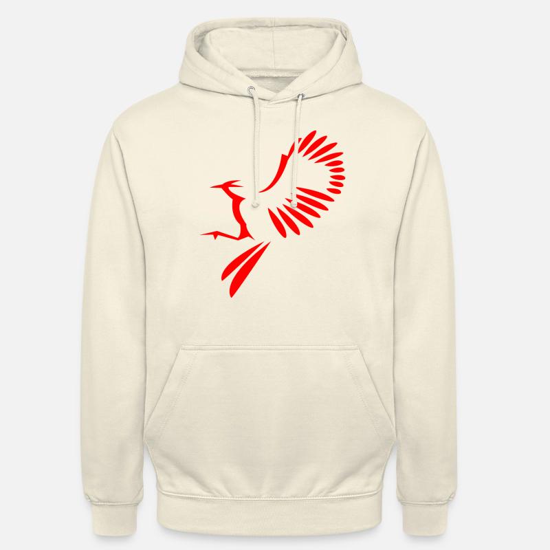 Vogel Abbildung - Unisex Hoodie - Vanille-Milchshake