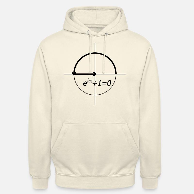 l'identité d'euler (euler) - Sweat-shirt à capuche unisexe - vanille