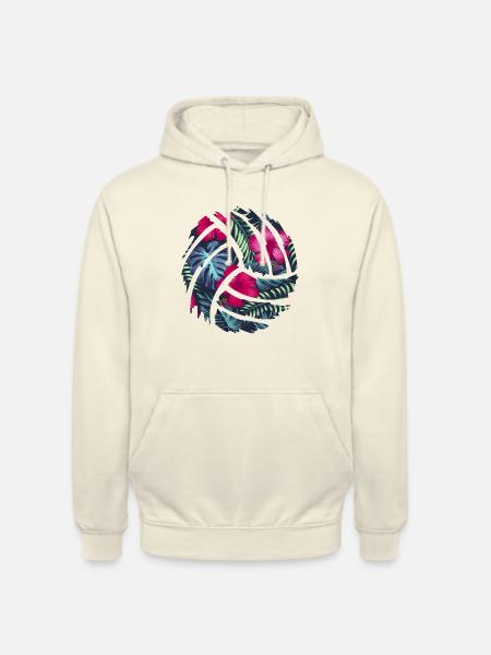 Volleyball Volleyball tropisch - Unisex Hoodie - Vanille-Milchshake