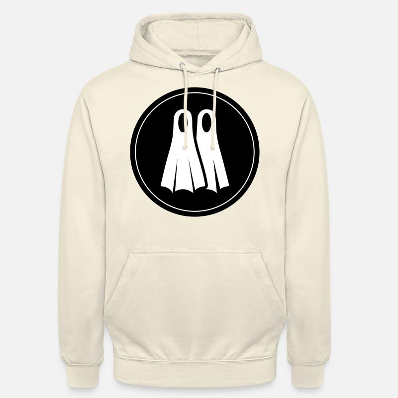 Cercle de nageoires de plongée - Sweat-shirt à capuche unisexe - vanille