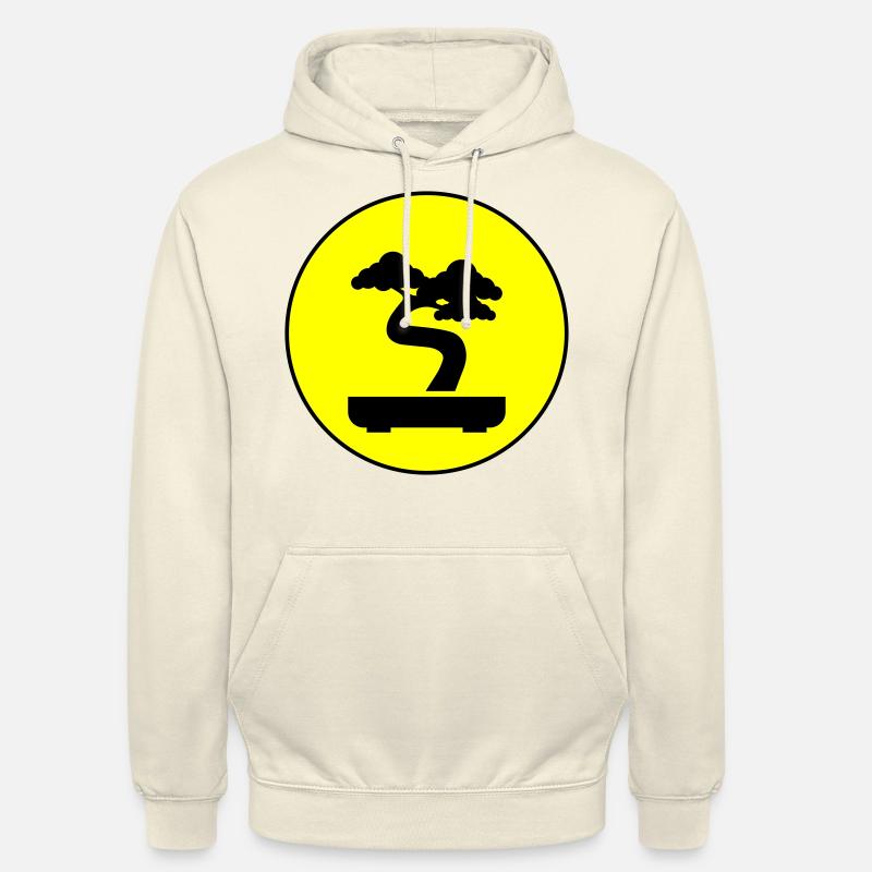 Symbole de l’icône bonsaï - Sweat-shirt à capuche unisexe - vanille