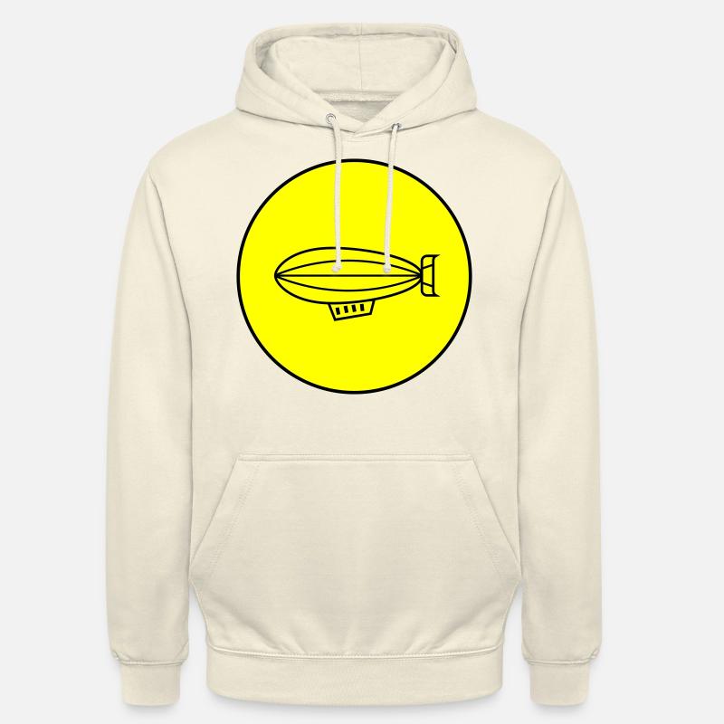 Symbole de l’icône Zeppelin - Sweat-shirt à capuche unisexe - vanille
