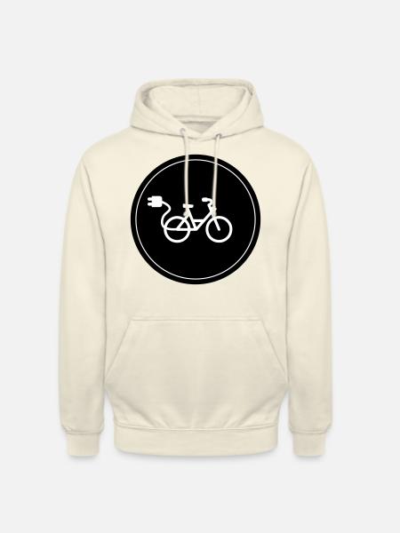 eBike Bicycle Cycling - Unisex Hoodie - vanilla
