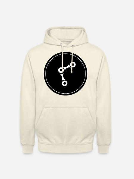 Bicycle Cycling Chain - Unisex Hoodie - vanilla