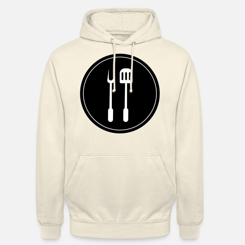 Grill pinces symbole de cricket - Sweat-shirt à capuche unisexe - vanille