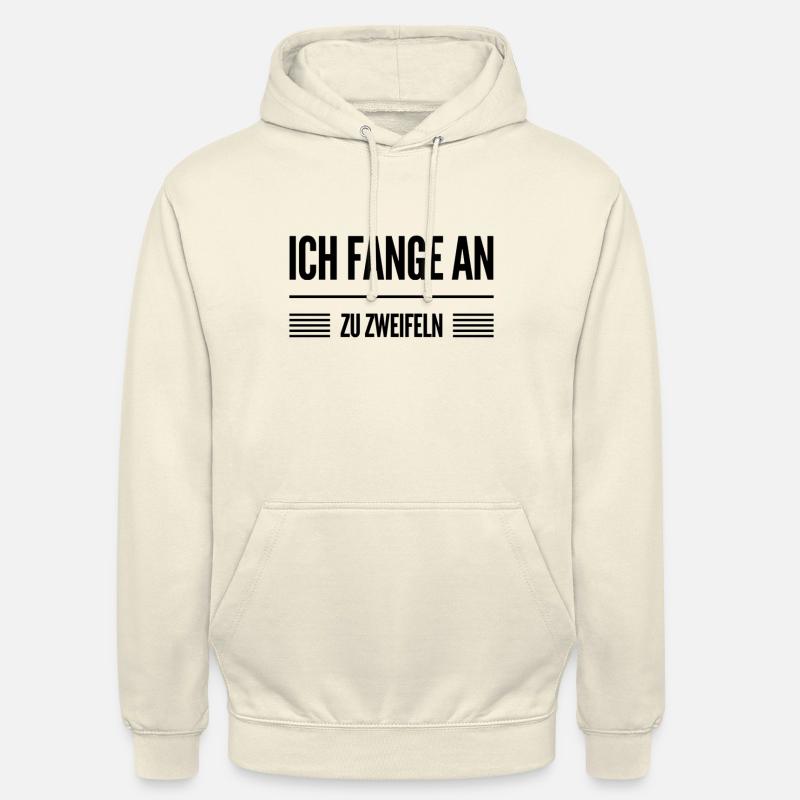 da werde ich misstrauisch - Unisex Hoodie - Vanille-Milchshake