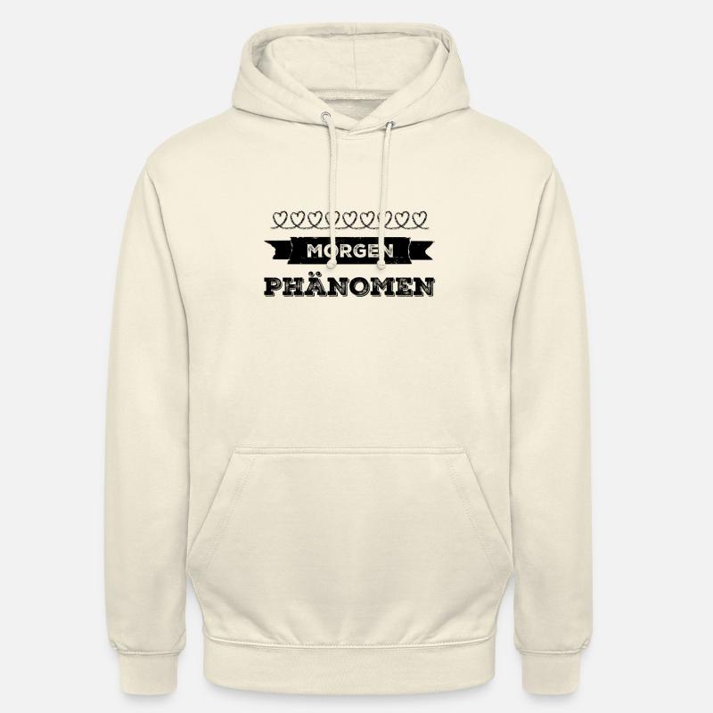 ich bin ein Morgenphänomen - Unisex Hoodie - Vanille-Milchshake