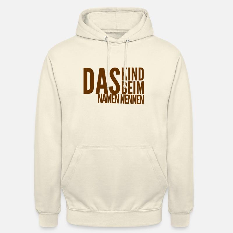 Appeler un chat un chat - Sweat-shirt à capuche unisexe - vanille