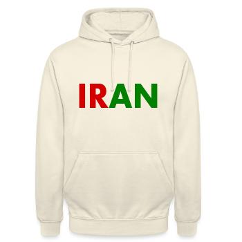 Iran - Unisex Hoodie - Vanille-Milchshake - Vorne - Alina (178cm) & Michal (187cm)