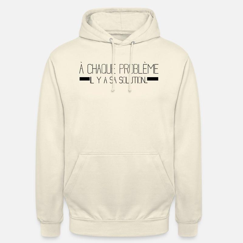 math,maths,mathématiques,citation - Sweat-shirt à capuche unisexe - vanille