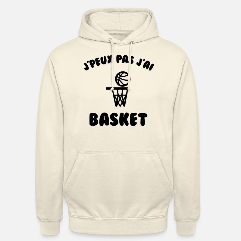 J’peux pas j’ai basket - Sweat-shirt à capuche unisexe - vanille