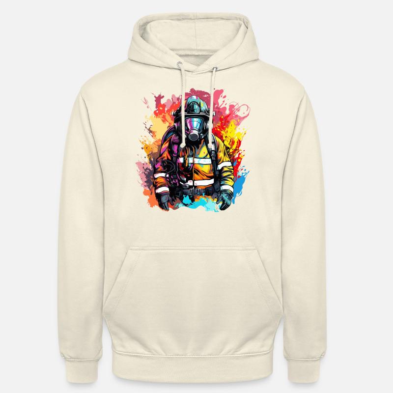 Pompier pompier - Sweat-shirt à capuche unisexe - vanille