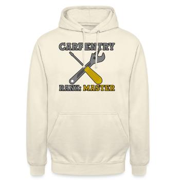 Carpentry Rank Master 2 - Unisex Hoodie - Vanille-Milchshake - Vorne - Alina (178cm) & Michal (187cm)