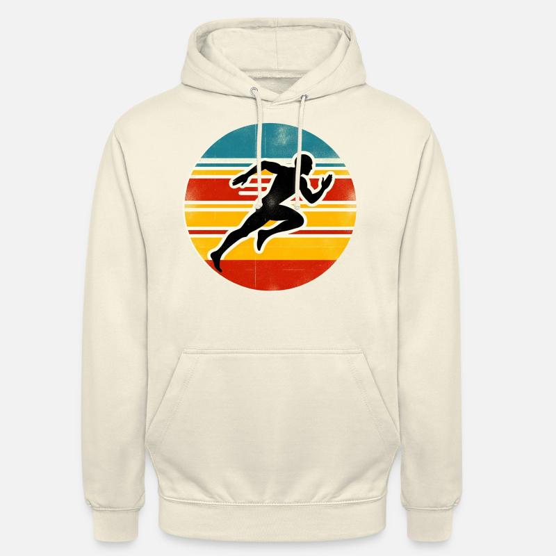 Sprinter - Athlétisme - Sweat-shirt à capuche unisexe - vanille