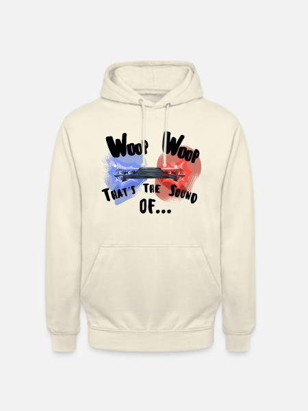 Woop Woop Thats The Sound of da Police white - Unisex Hoodie - vanilla