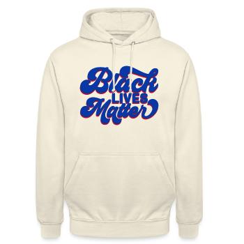 Black Lives Matter - Sweat-shirt à capuche unisexe - vanille - Devant - Alina (178cm) & Michal (187cm)