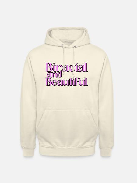 Biracial et beau - Sweat-shirt à capuche unisexe - vanille