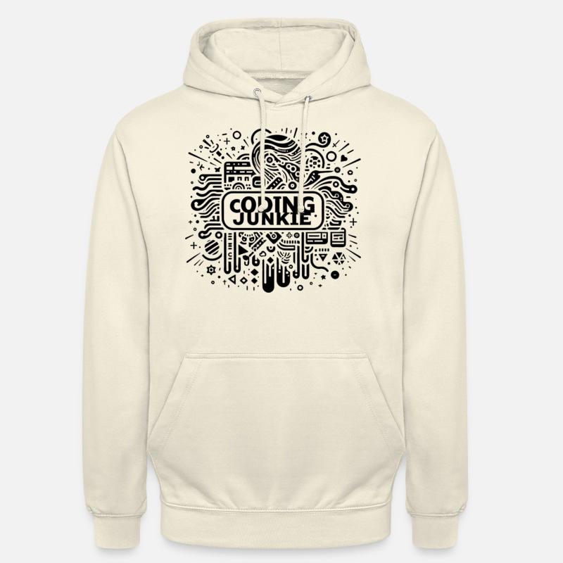 Accro au codage 17 - Sweat-shirt à capuche unisexe - vanille