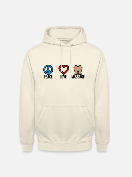 Peace Love Massage 2 - Unisex Hoodie - vanilla
