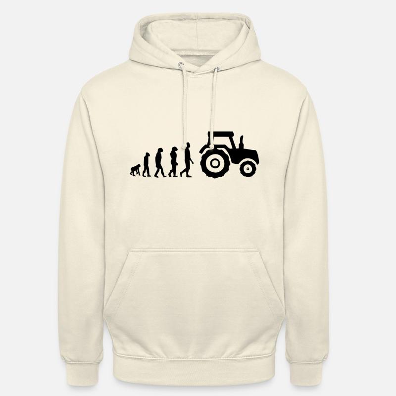 Evolution Traktor - Unisex Hoodie - Vanille-Milchshake