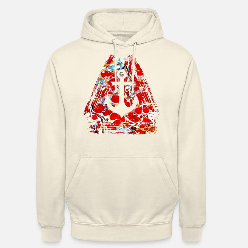 ancre e 251 - Sweat-shirt à capuche unisexe - vanille