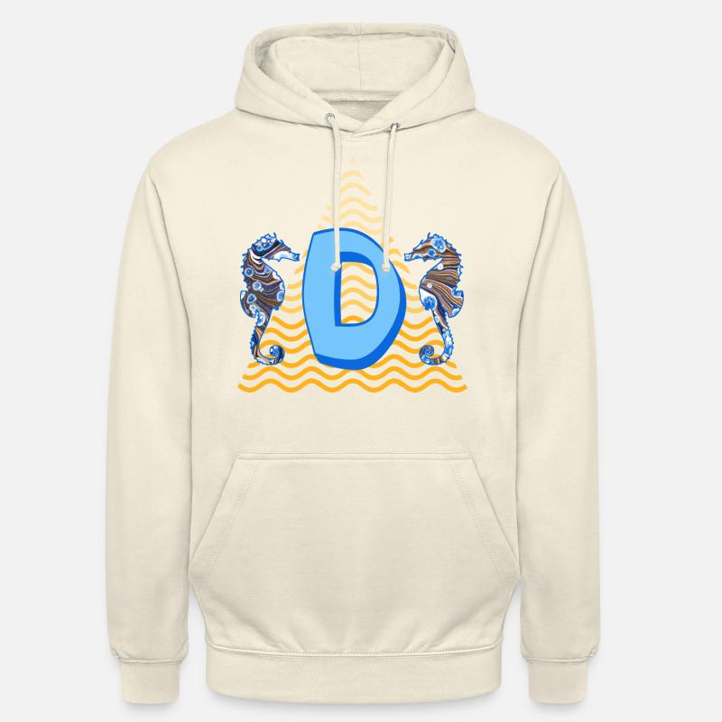 hippocampe e 262 d - Sweat-shirt à capuche unisexe - vanille