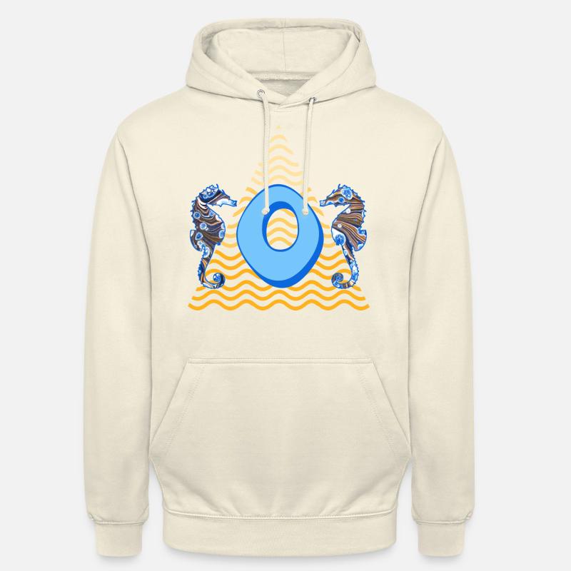 seepferdchen e 262 o - Unisex Hoodie - Vanille-Milchshake
