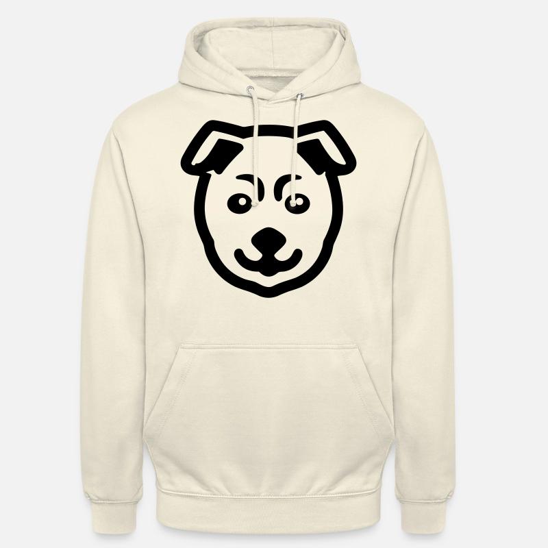 Chien - Sweat-shirt à capuche unisexe - vanille