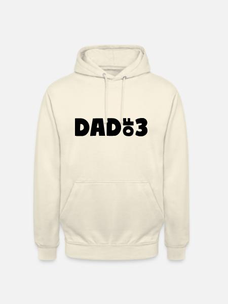 Dad of 3 - Unisex Hoodie - vanilla