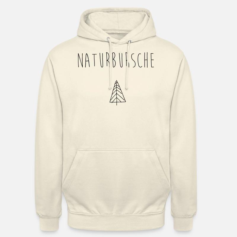 Nature boy with tree black gift idea - Unisex Hoodie - vanilla