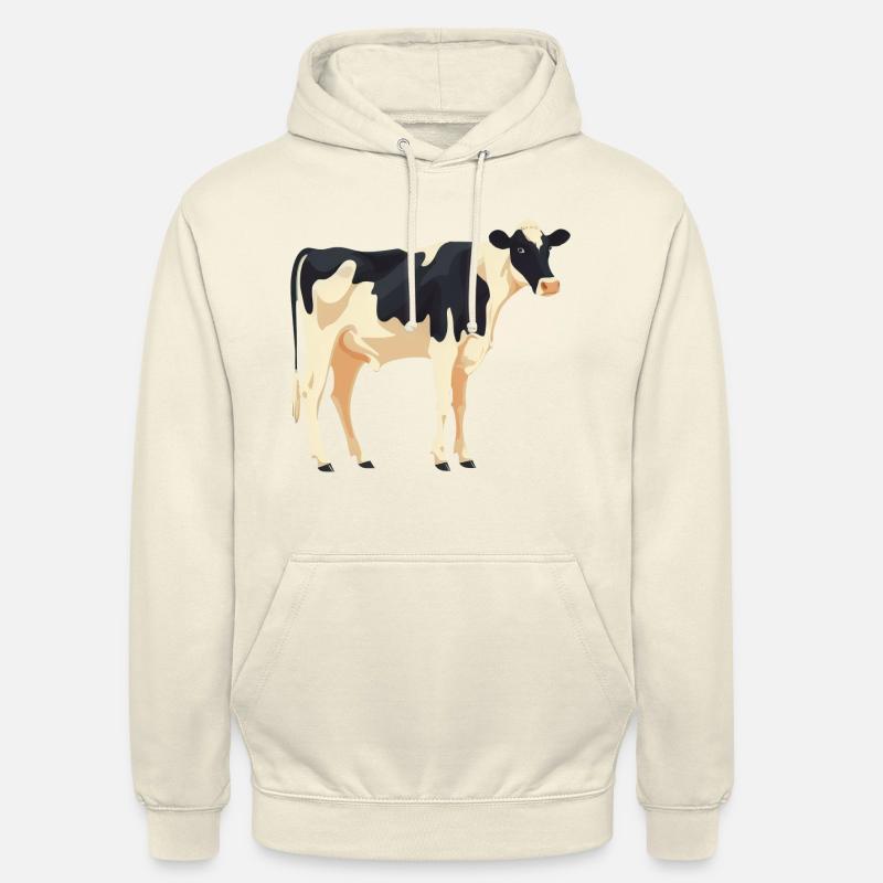 Stehende Kuh - Einfaches Design - Unisex Hoodie - Vanille-Milchshake