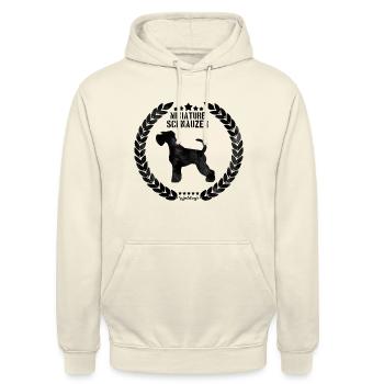 Zwergschnauzer Army Black - Unisex Hoodie - Vanille-Milchshake - Vorne - Alina (178cm) & Michal (187cm)