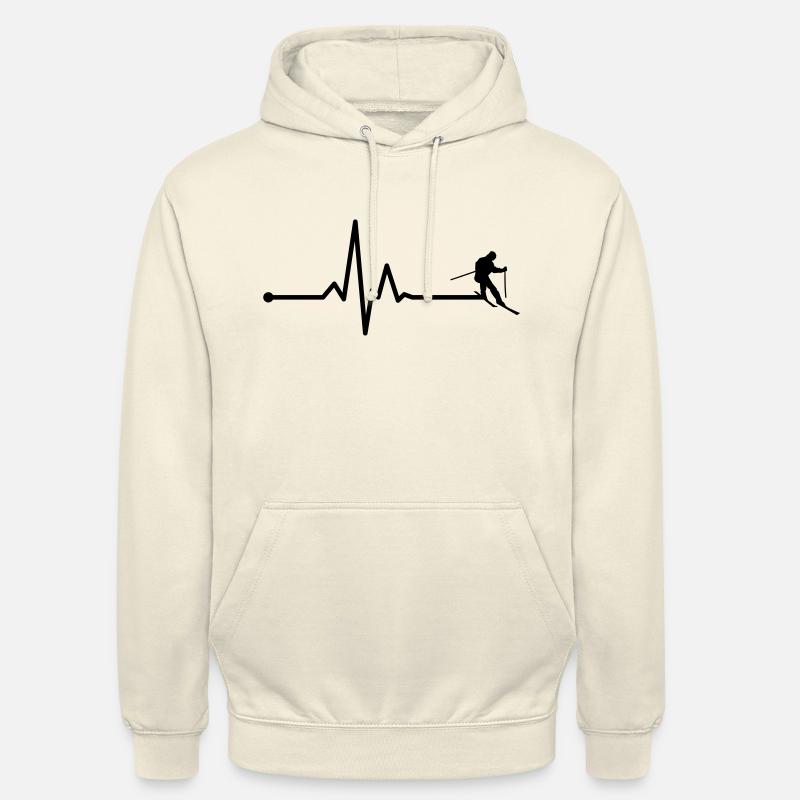 Ski sincère - Sweat-shirt à capuche unisexe - vanille